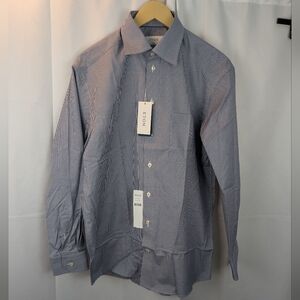 ETON Men's Blue Pattern  Shirt Size 15.5 BNWT